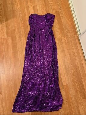 Lulu's Purple Sequin Dress